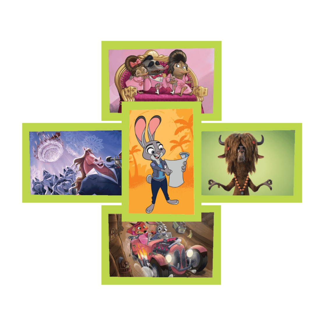 Zootopia 2 - Panini пакетче стикери (5 стикера)