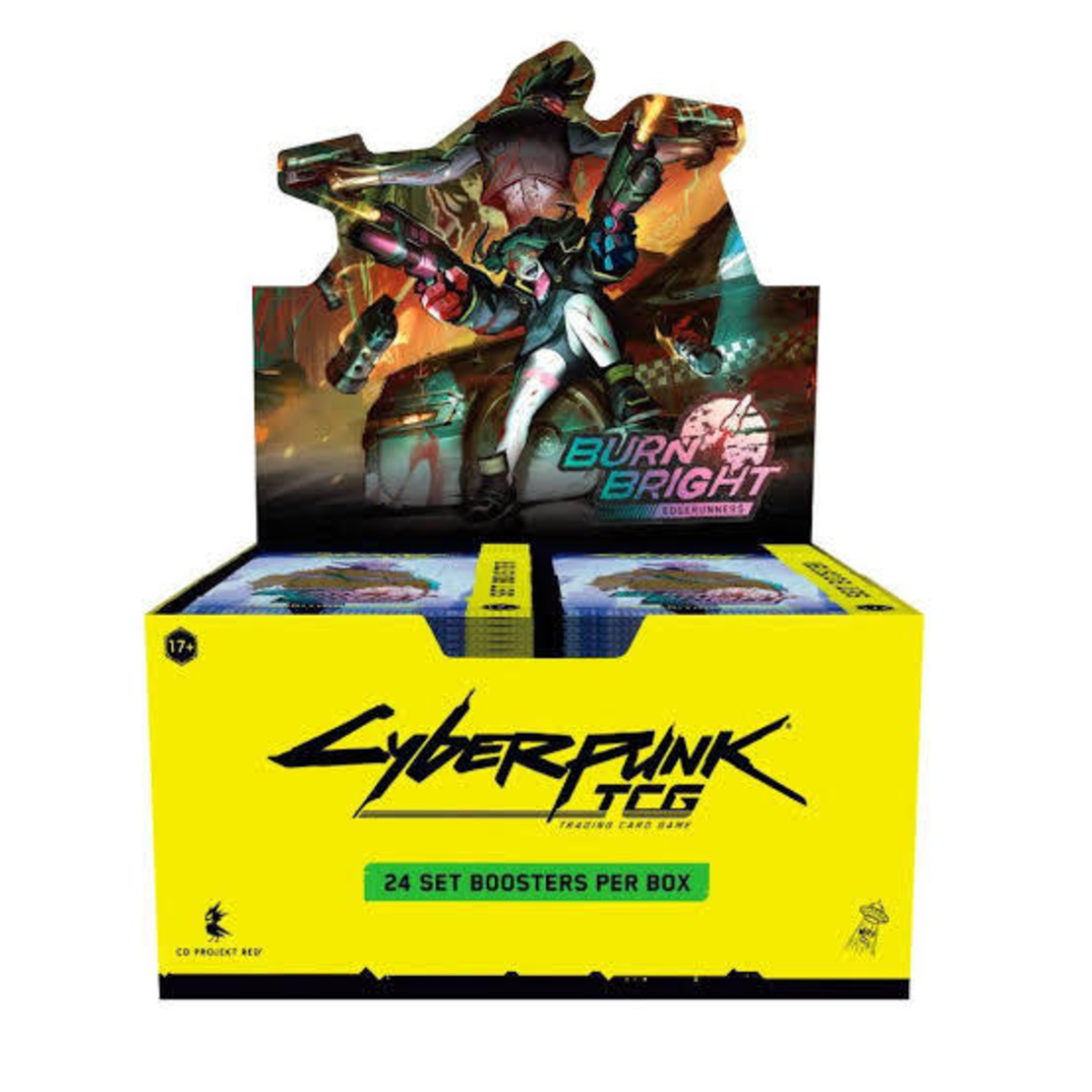 PRE-ORDER: Cyberpunk TCG – Edgerunners Burn Bright Бустер кутия (24 бустера)
