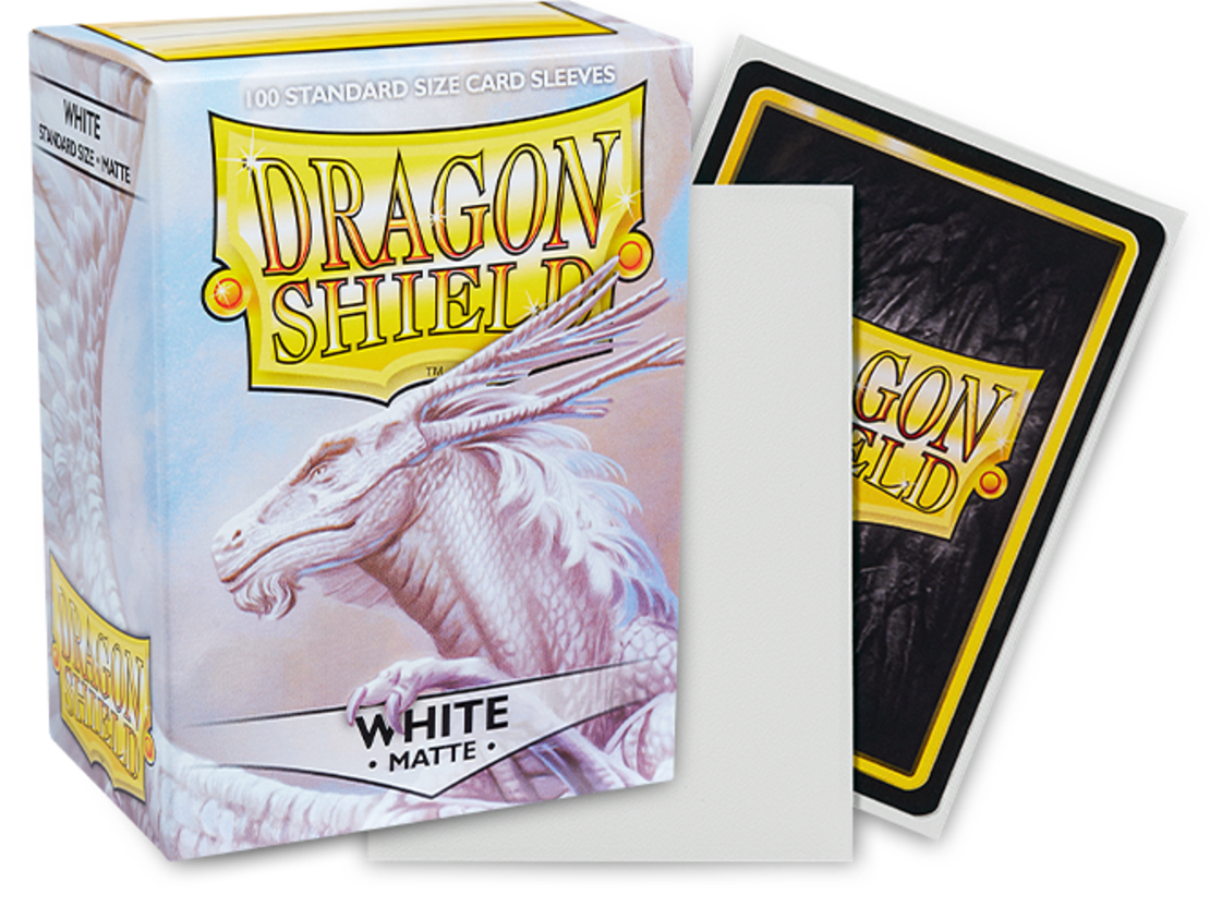 Dragon Shield - White Matte standard size (100 протектора)