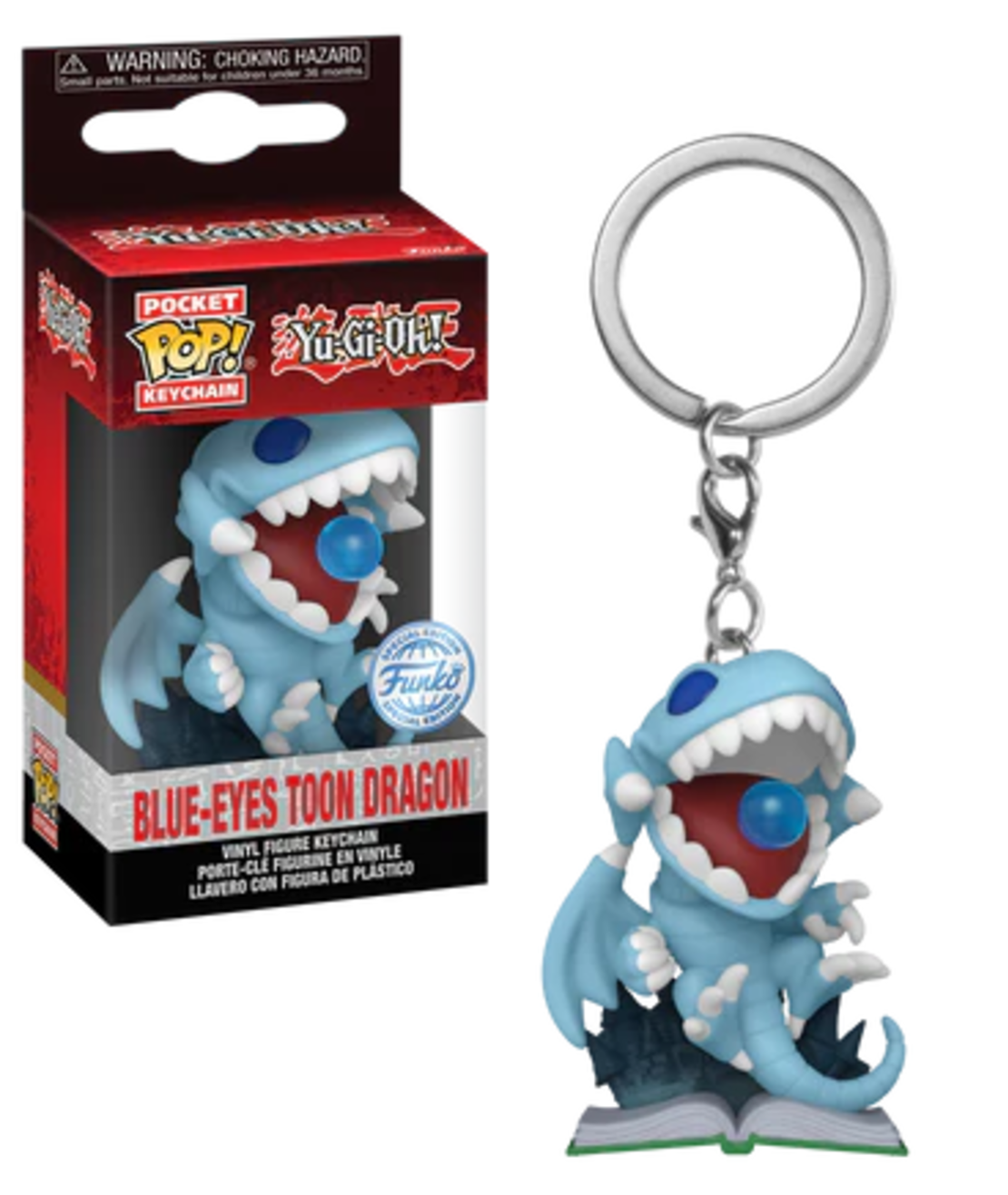 Yu-Gi-Oh Pocket Pop - Blue-Eyes Toon Dragon (Attack) ключодържател