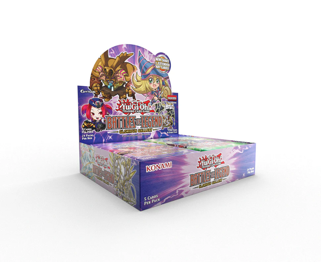 PRE-ORDER: Yu-Gi-Oh TCG - Battles of Legend: Glorious Gallery Бустер кутия (24 бустера)
