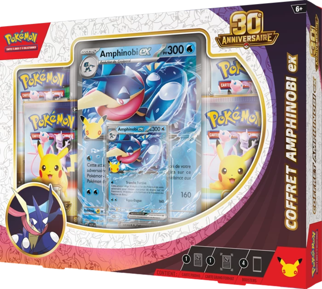 Pokemon TCG 30th Celebration - Greninja ex Box (ФРЕНСКИ ЕЗИК)