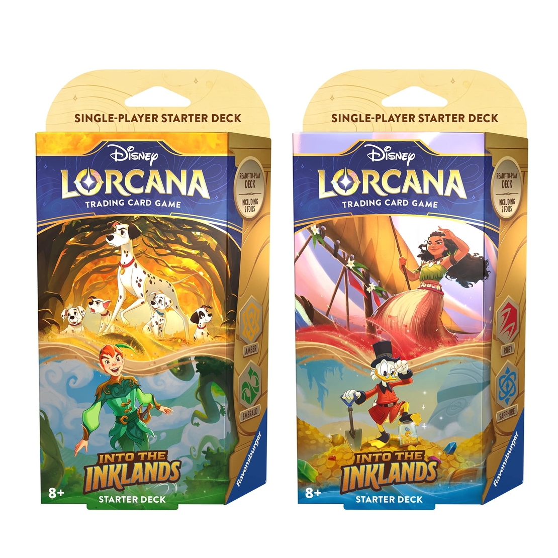 Disney Lorcana TCG: Into the Inklands -Стартови тестета за игра (2 бр.)