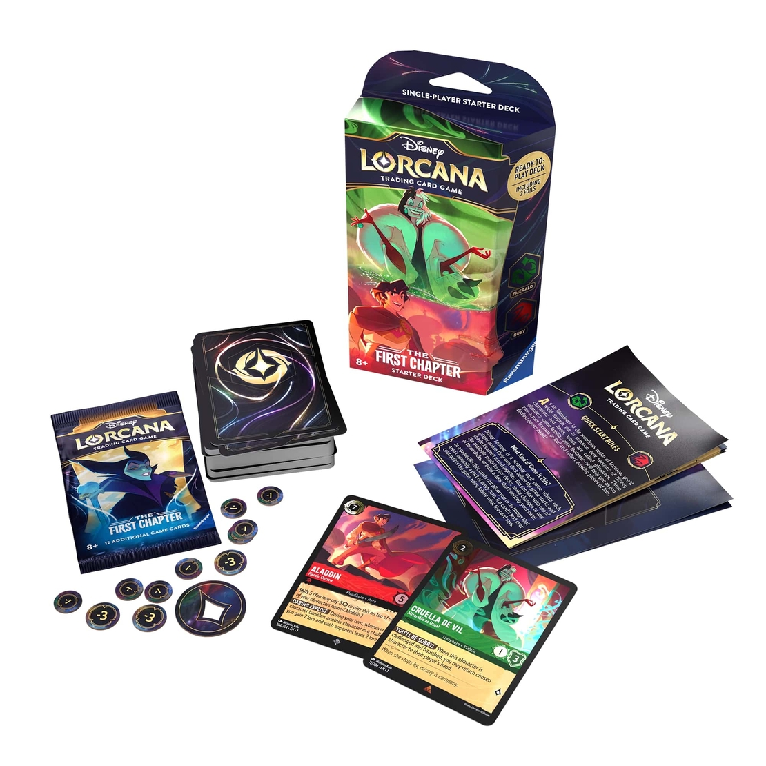 Disney Lorcana TCG: Стартово тесте за игра - The First Chapter Cruella & Aladdin