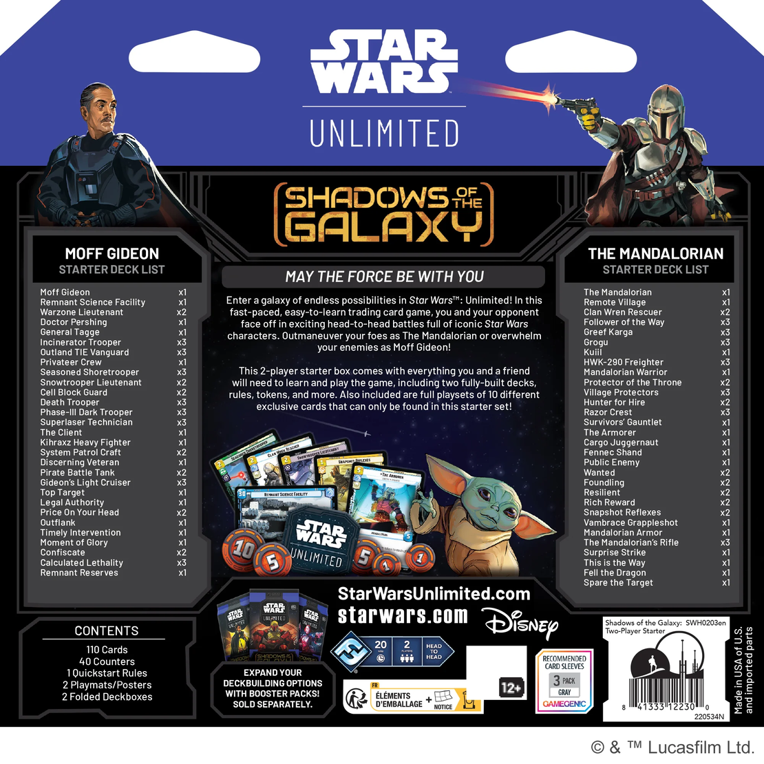 Star Wars Unlimited TCG: Shadows of the Galaxy - Two-Player Starter