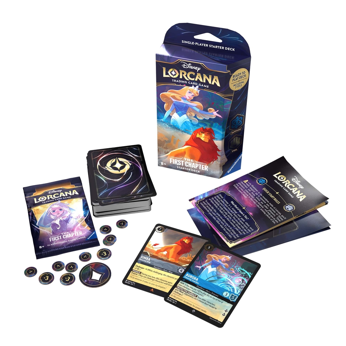 Disney Lorcana TCG: Стартово тесте за игра - The First Chapter Aurora & Simba