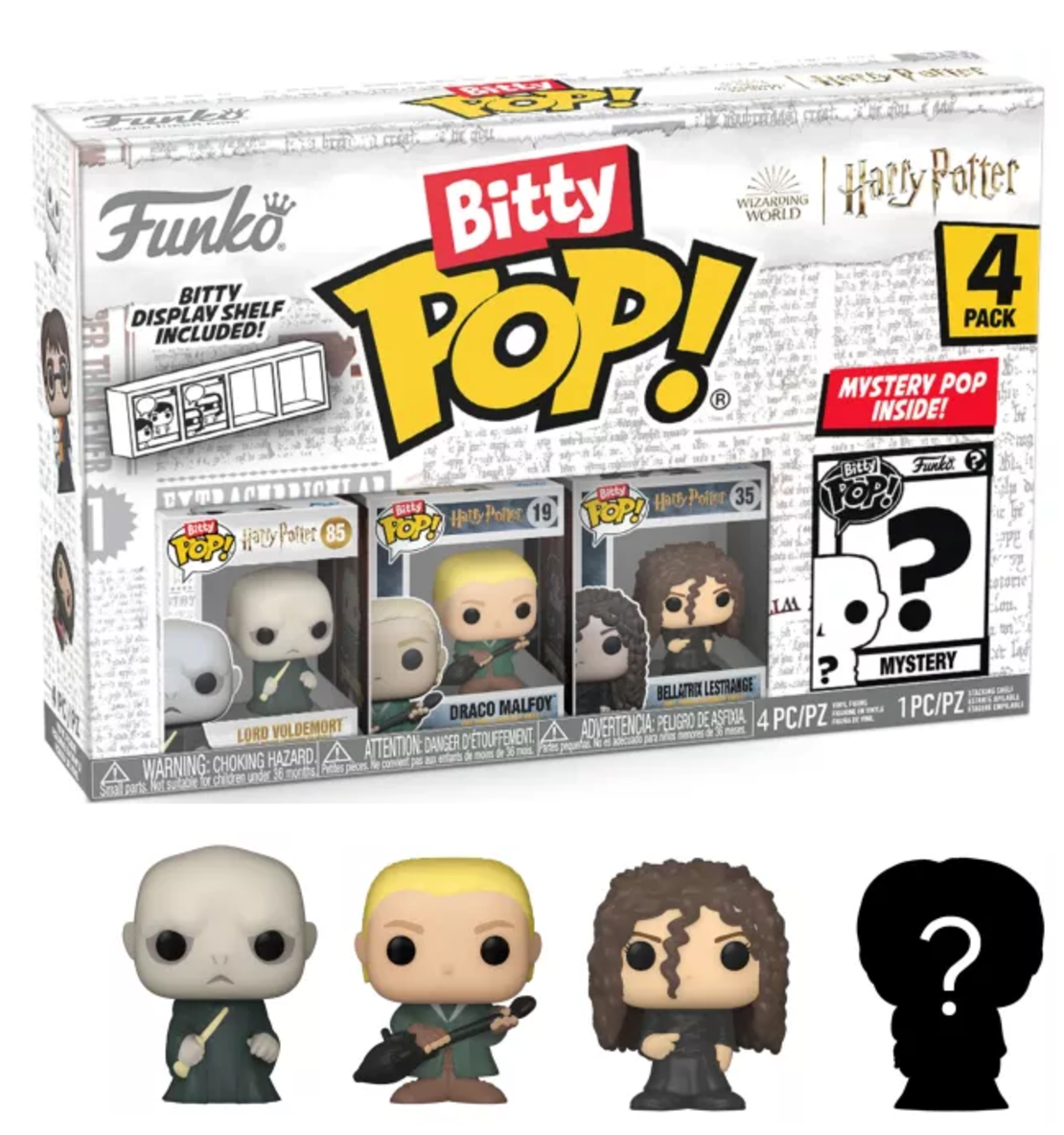 Harry Potter - Bitty Pop 4 Pack 2.5cm комплект мини фигурки