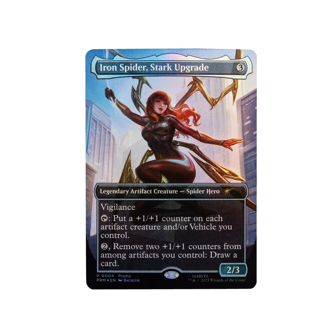 PRE-ORDER: Marvel Legends Magic: The Gathering - Mary Jane Watson (Iron Spider) Екшън Фигурка + фойл промо карта