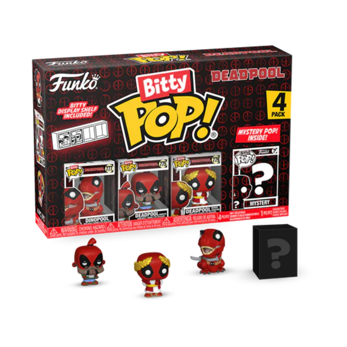 Deadpool - Bitty Pop 4 Pack 2.5cm комплект мини фигурки
