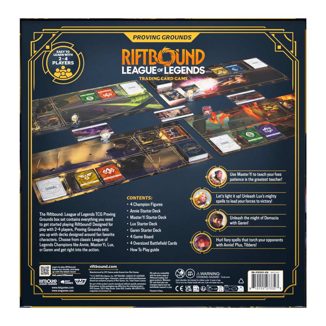 PRE-ORDER: Riftbound: League of Legends TCG - Set 1: Origins - Proving Grounds Box Set