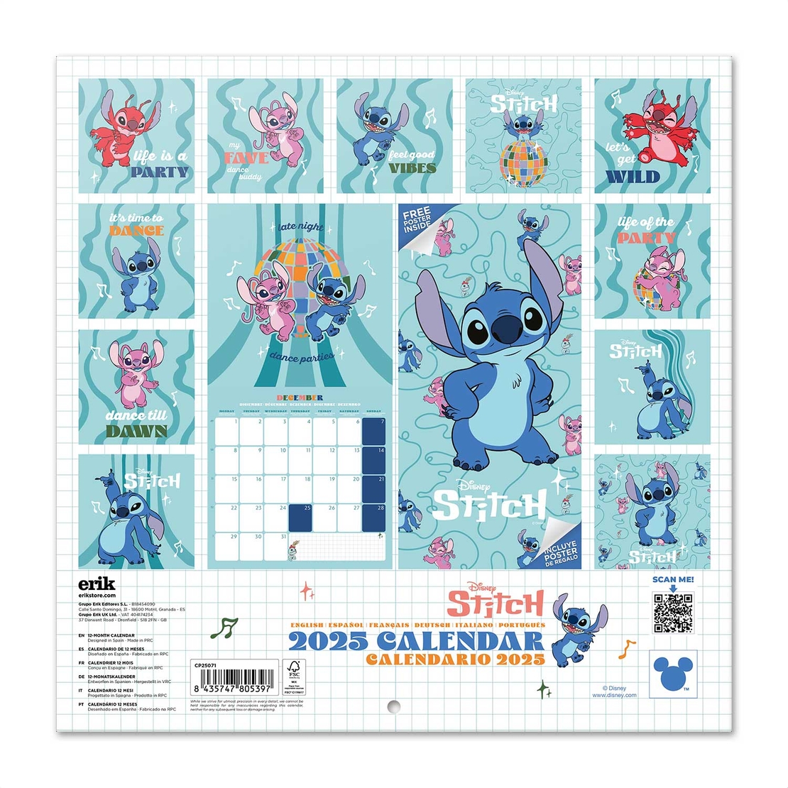 Disney Календар 2025 - Stitch