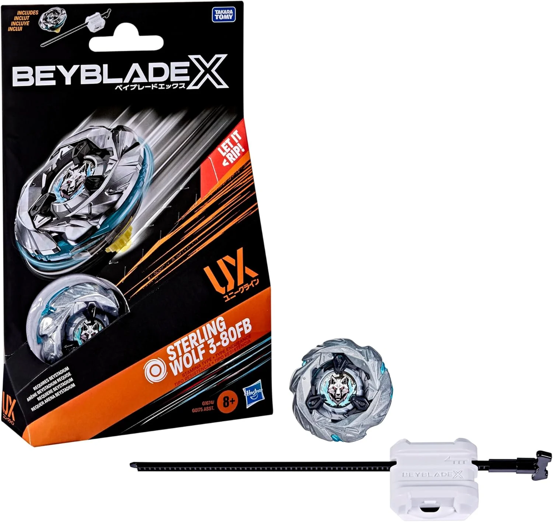 PRE-ORDER: Beyblade X - Sterling Wolf 3-80 FB UX Стартов пакет