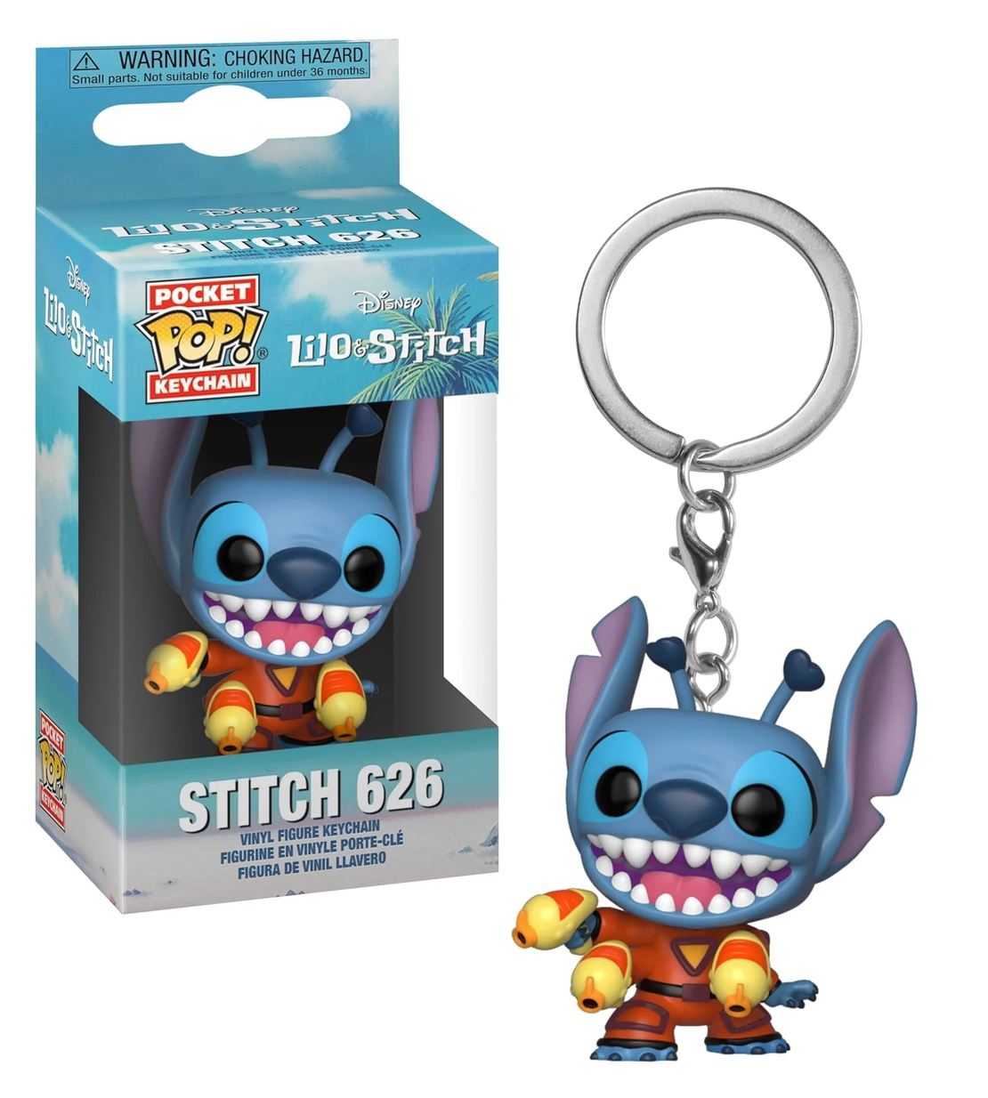 Lilo & Stitch Pocket Pop  - Stitch with blaster ключодържател