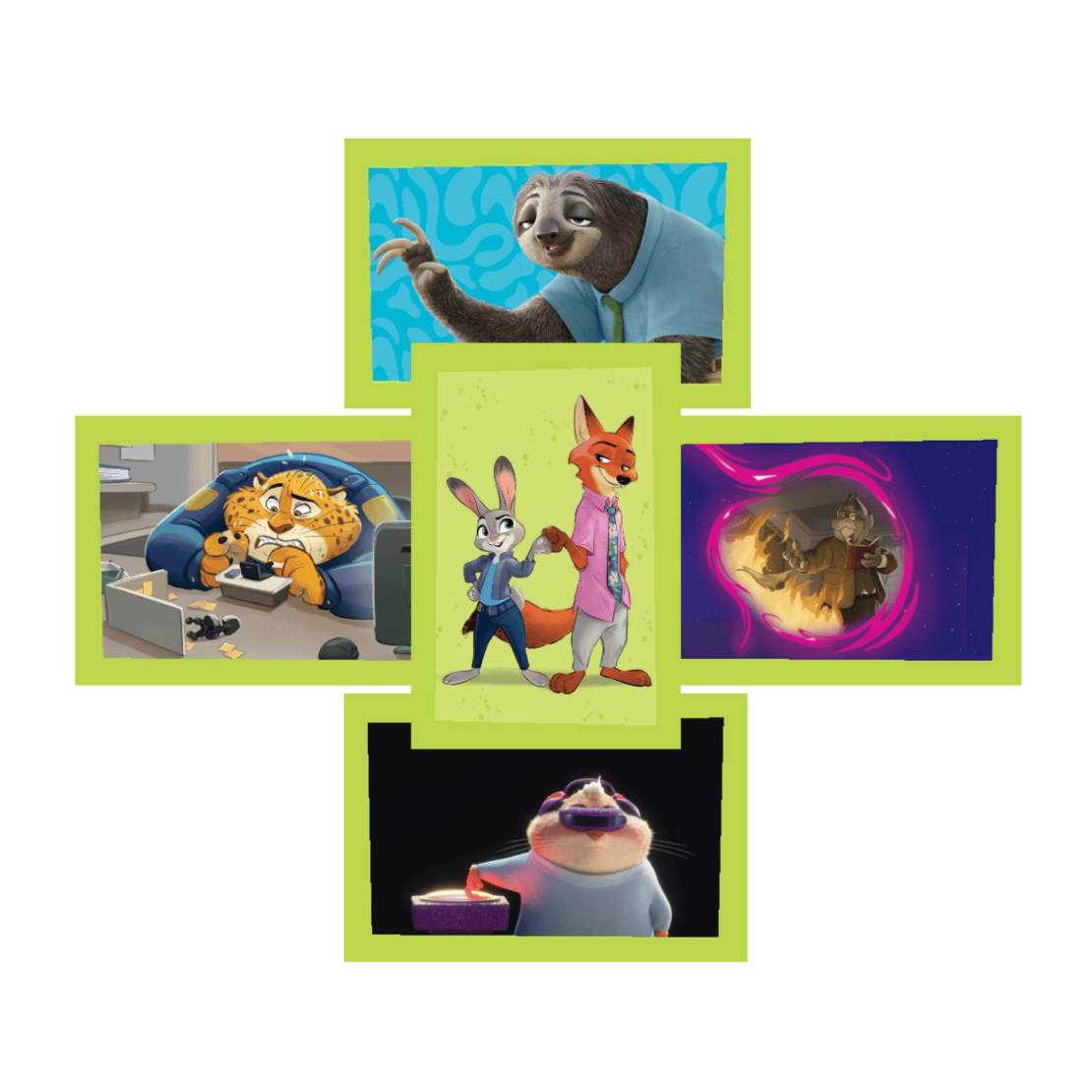 Zootopia 2 - Panini пакетче стикери (5 стикера)