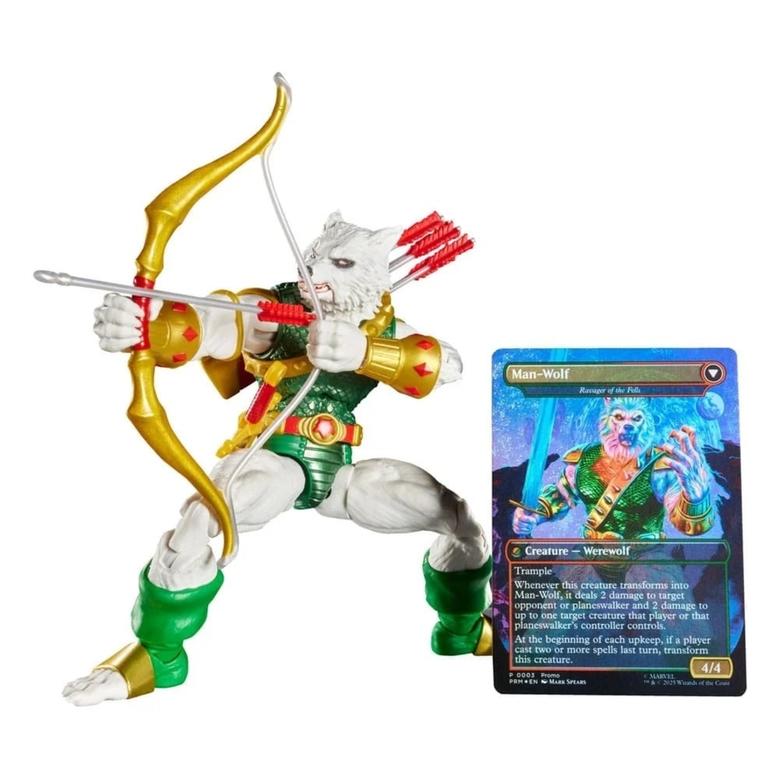 PRE-ORDER: Marvel Legends Magic: The Gathering - Man-Wolf Екшън Фигурка + фойл промо карта