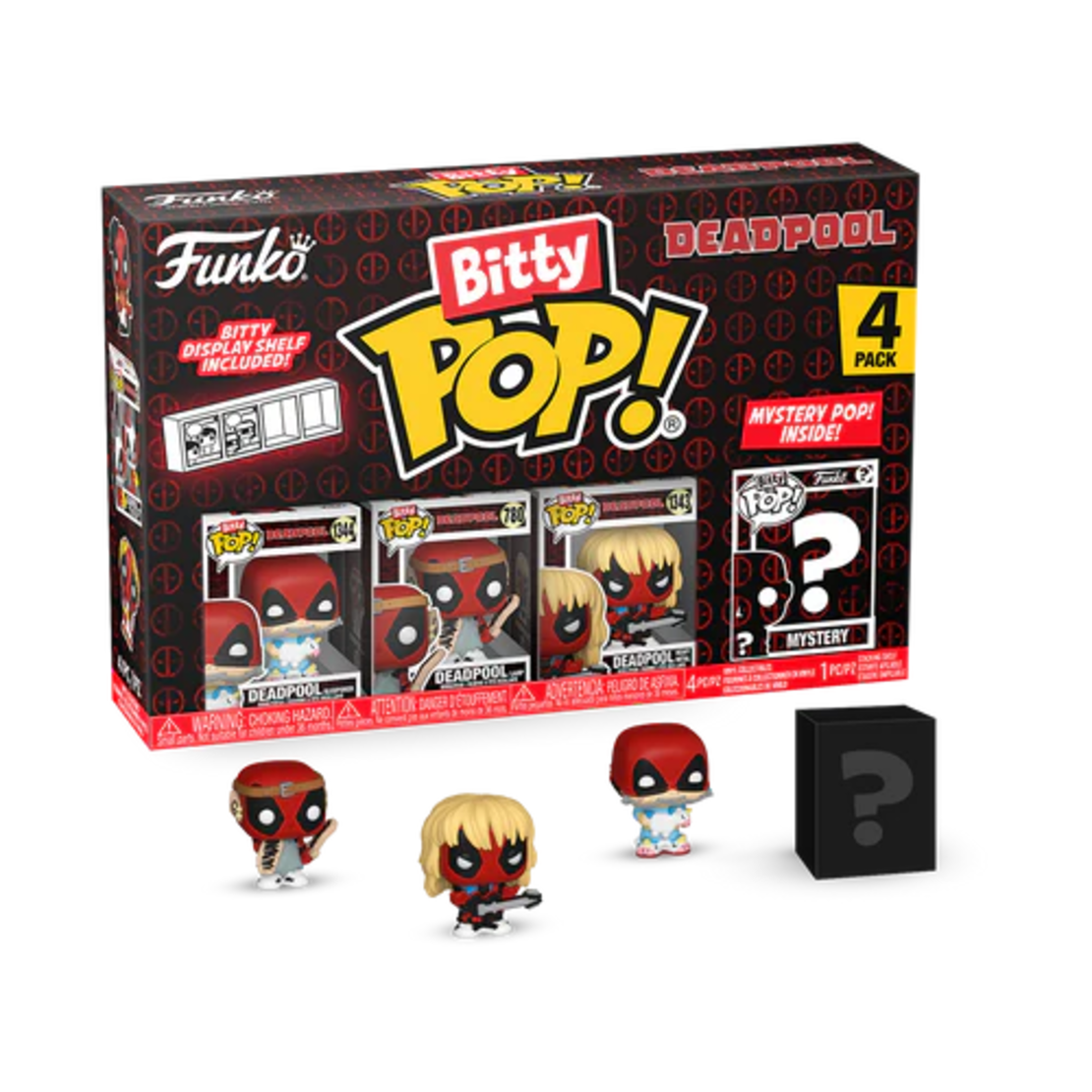 Deadpool - Bitty Pop 4 Pack 2.5cm комплект мини фигурки