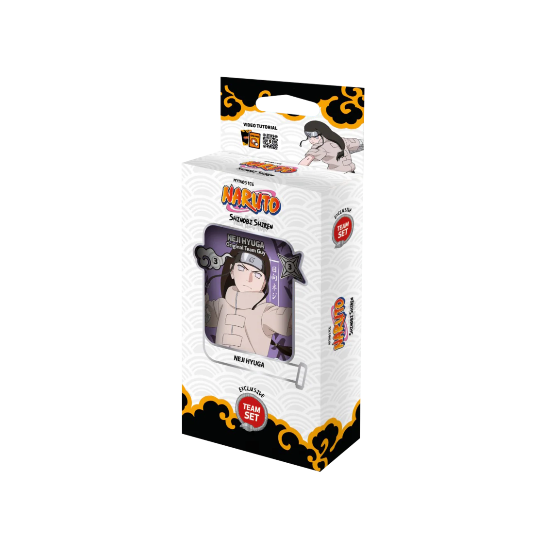 PRE-ORDER: Naruto Mythos TCG - Set 02 - Shinobi Shiren - Team Set - Neji Hyuga (1st Edition)