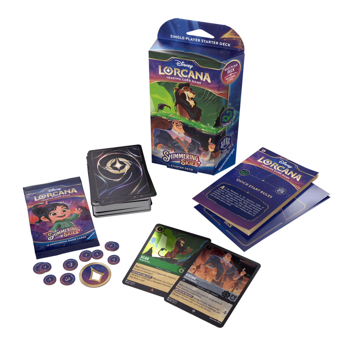 Disney Lorcana TCG: Shimmering Skies – Starter Deck: Scar & Kronk