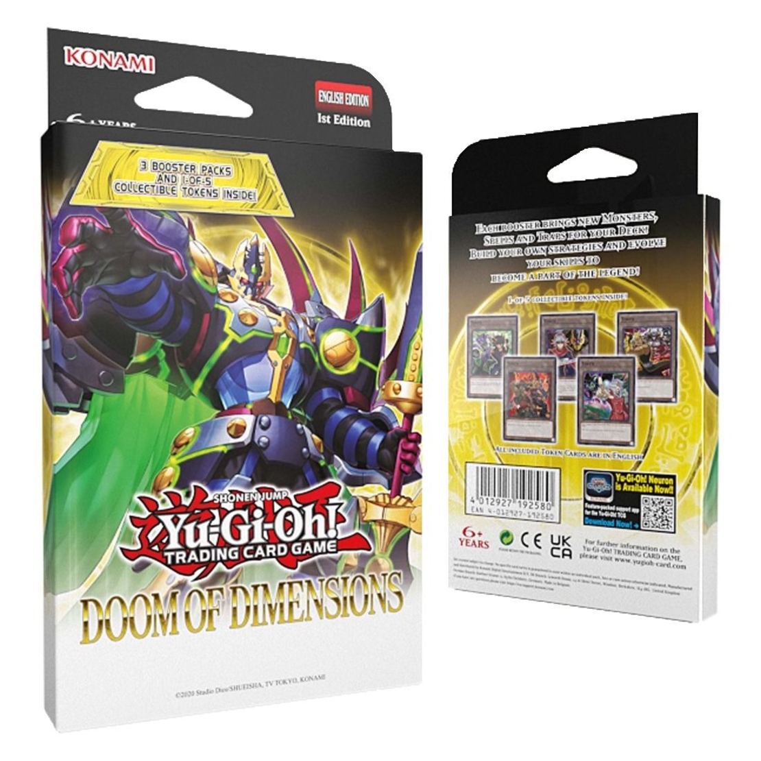 PRE-ORDER: Yu-Gi-Oh TCG - Doom of Dimensions Tuckbox (3 бустера + ексклузивен токен)