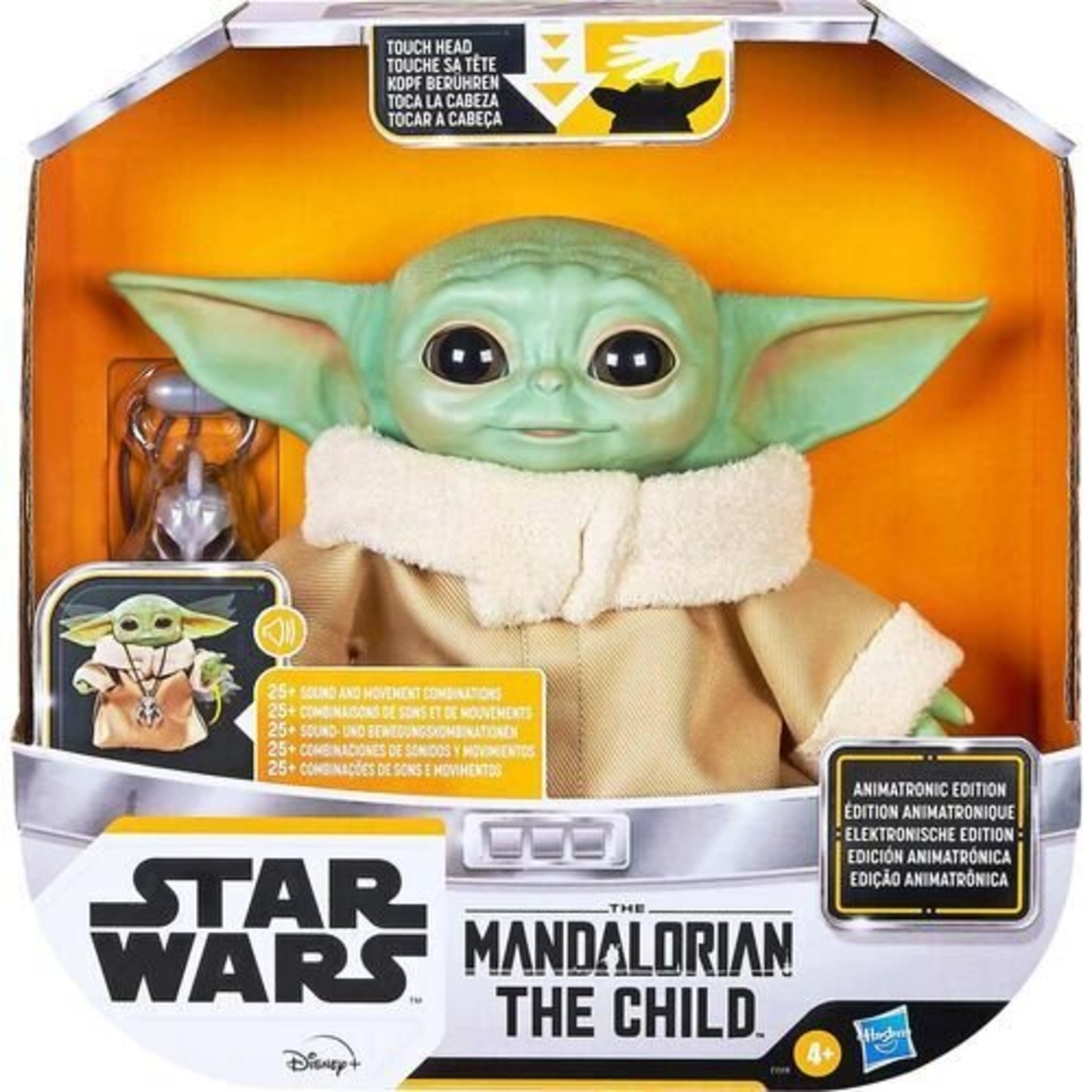 STAR WARS The Mandalorian Baby Yoda със звуци и движения 25 см.