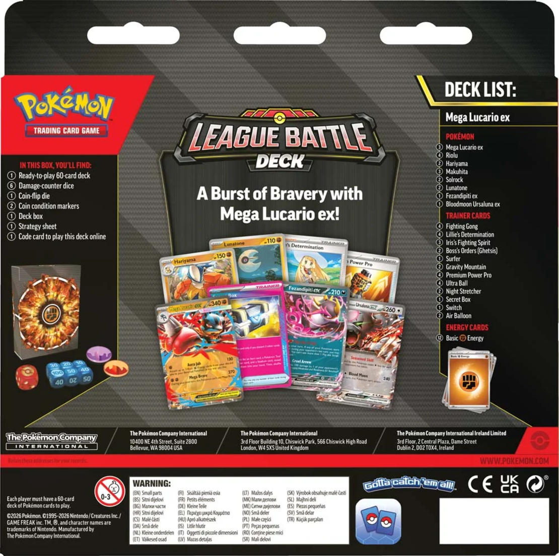 Pokemon TCG: Mega Lucario ex League Battle - тесте за игра (Level 3)