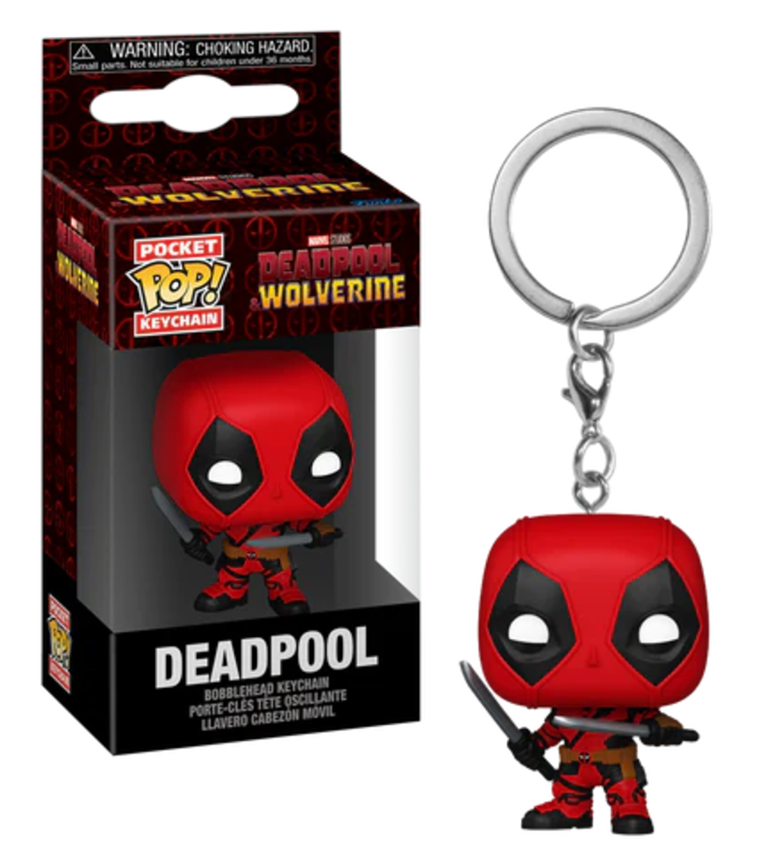 Deadpool & Wolverine Pocket Pop - Deadpool ключодържател