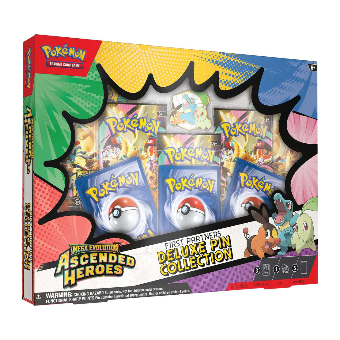 PRE-ORDER: Pokemon TCG Ascended Heroes - First Partners Deluxe Pin Collection
