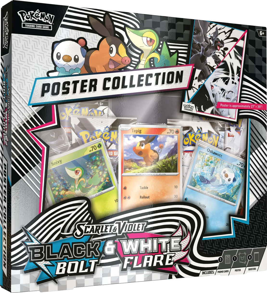Pokemon TCG Scarlet & Violet Black Bolt & White Flare 10.5 - Unova Poster Collection