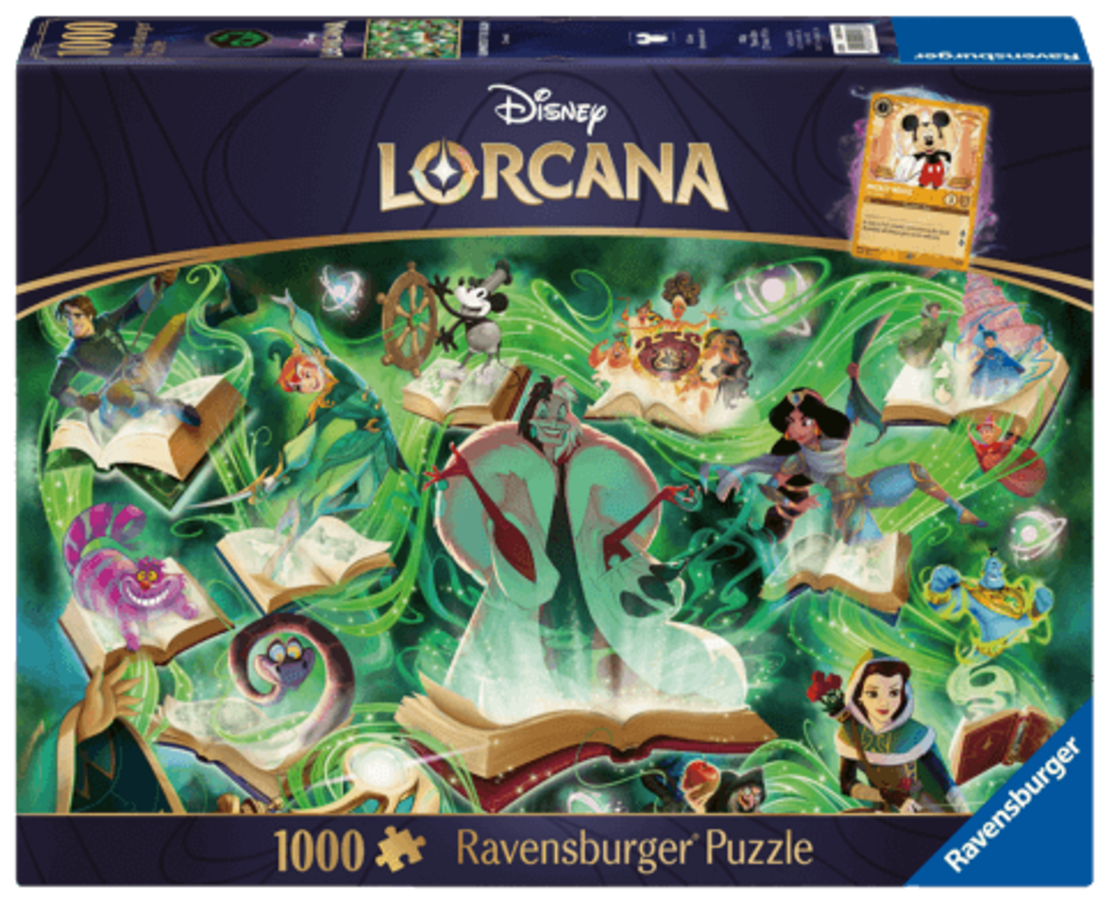 PRE-ORDER: Disney Lorcana -  Пъзел Glimmers of the Realm: Emerald (1000 части)