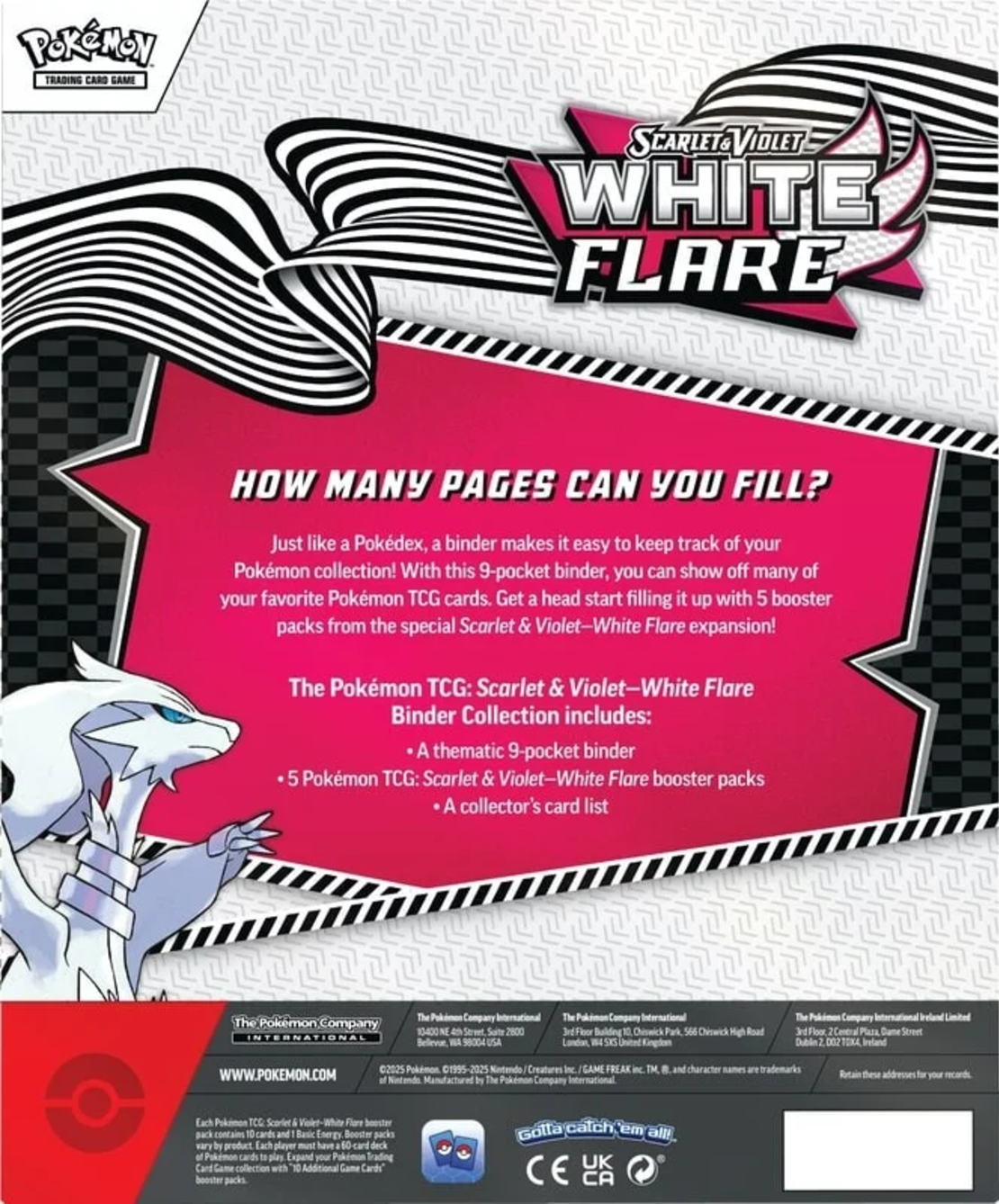 Pokemon TCG Scarlet & Violet 10.5 White Flare -Binder Collection