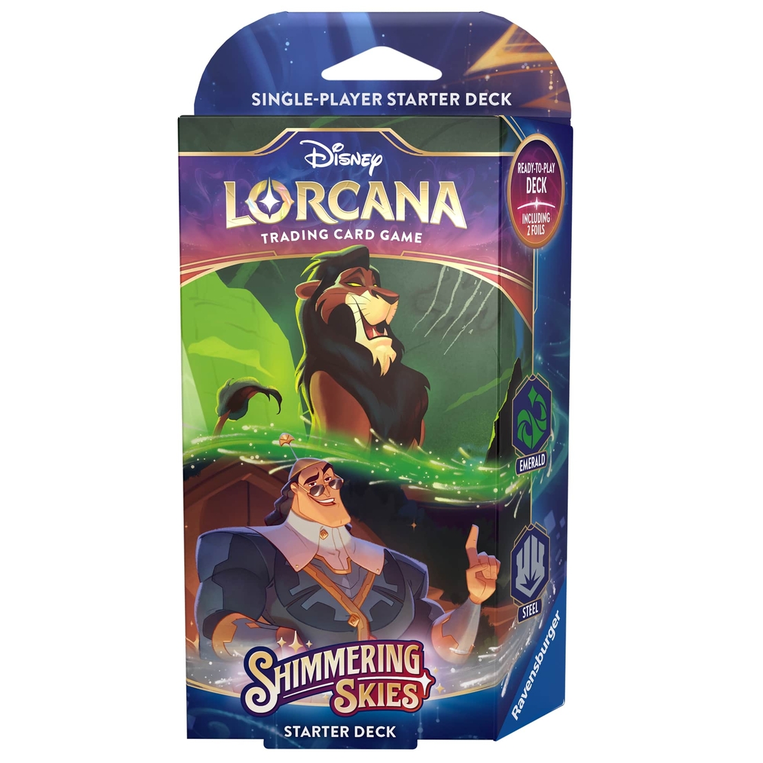 Disney Lorcana TCG: Стартово тесте за игра - Shimmering Skies - Scar & Kronk