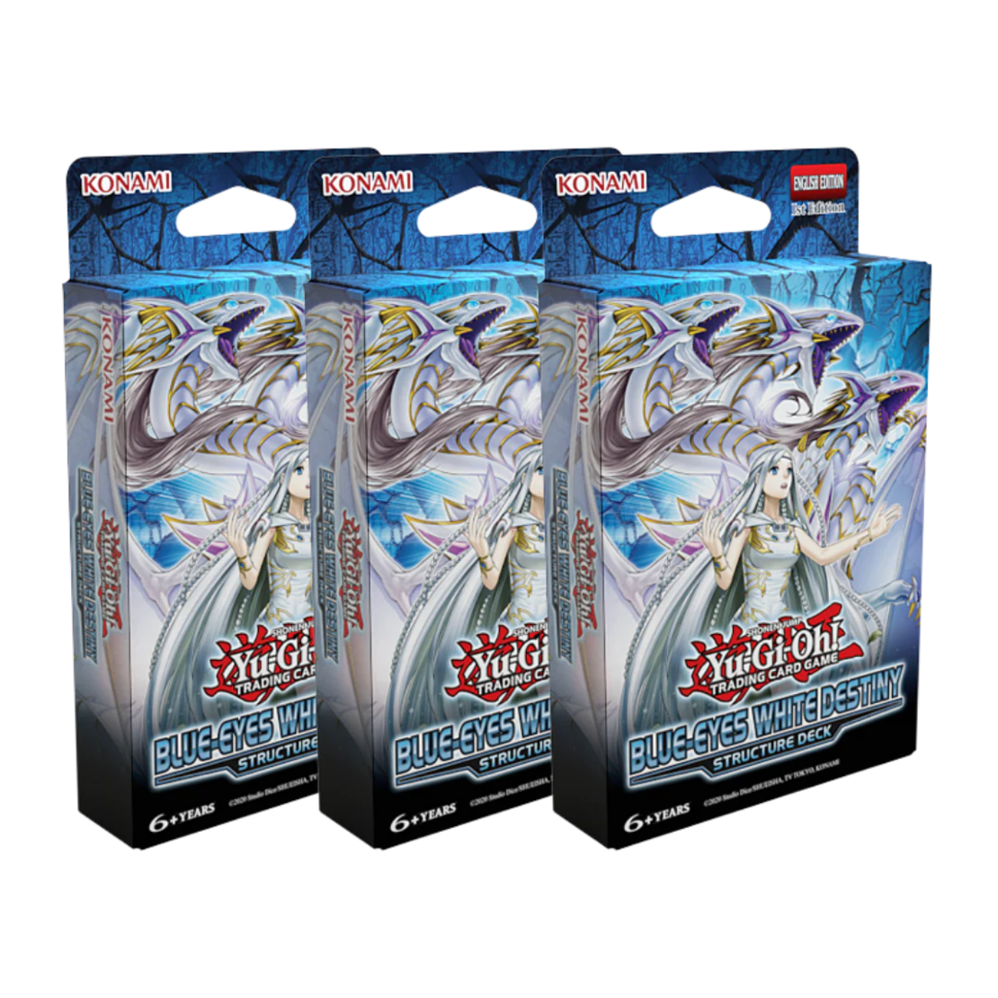 Yu-Gi-Oh TCG Structure Deck : Blue-Eyes White Destiny (3 тестета)
