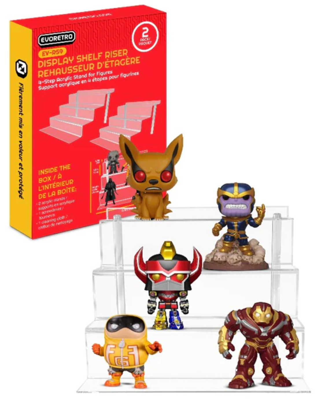 EVORETRO - Акрилен дисплей за Funko POP & Екшън фигурки