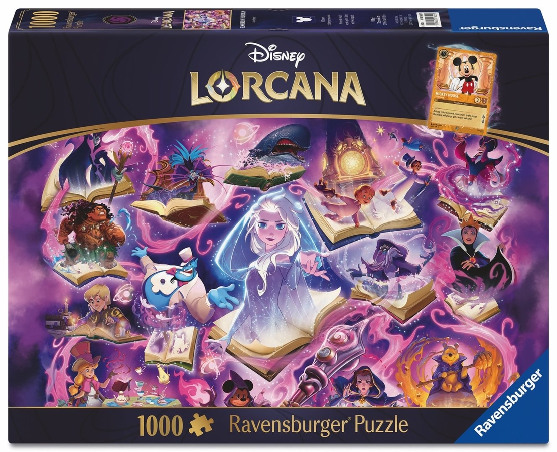 PRE-ORDER: Disney Lorcana -  Пъзел Glimmers of the Realm: Amethyst (1000 части)