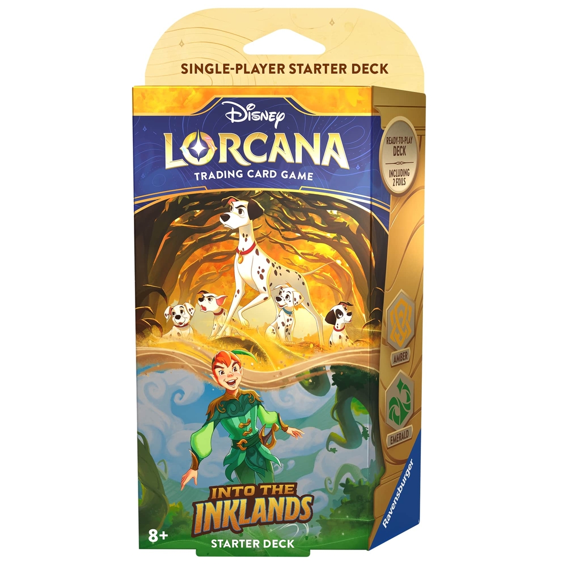 Disney Lorcana TCG: Стартово тесте за игра - Into the Inklands- Pongo & Peter Pan