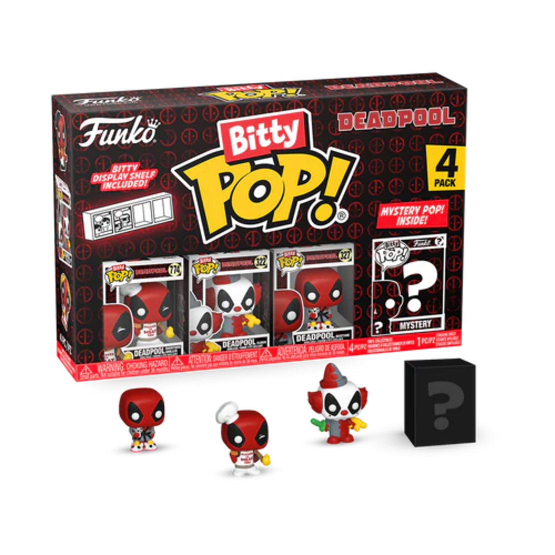Deadpool - Bitty Pop 4 Pack 2.5cm комплект мини фигурки