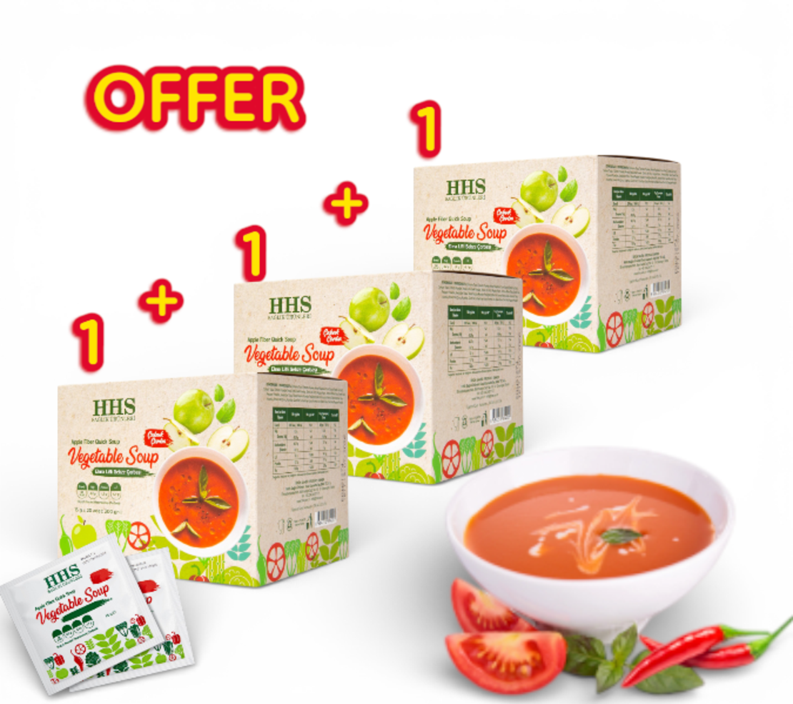 3 хДиетична Зеленчукова супа с ябълкови фибри - 36 калории - 20 бр. в кутия