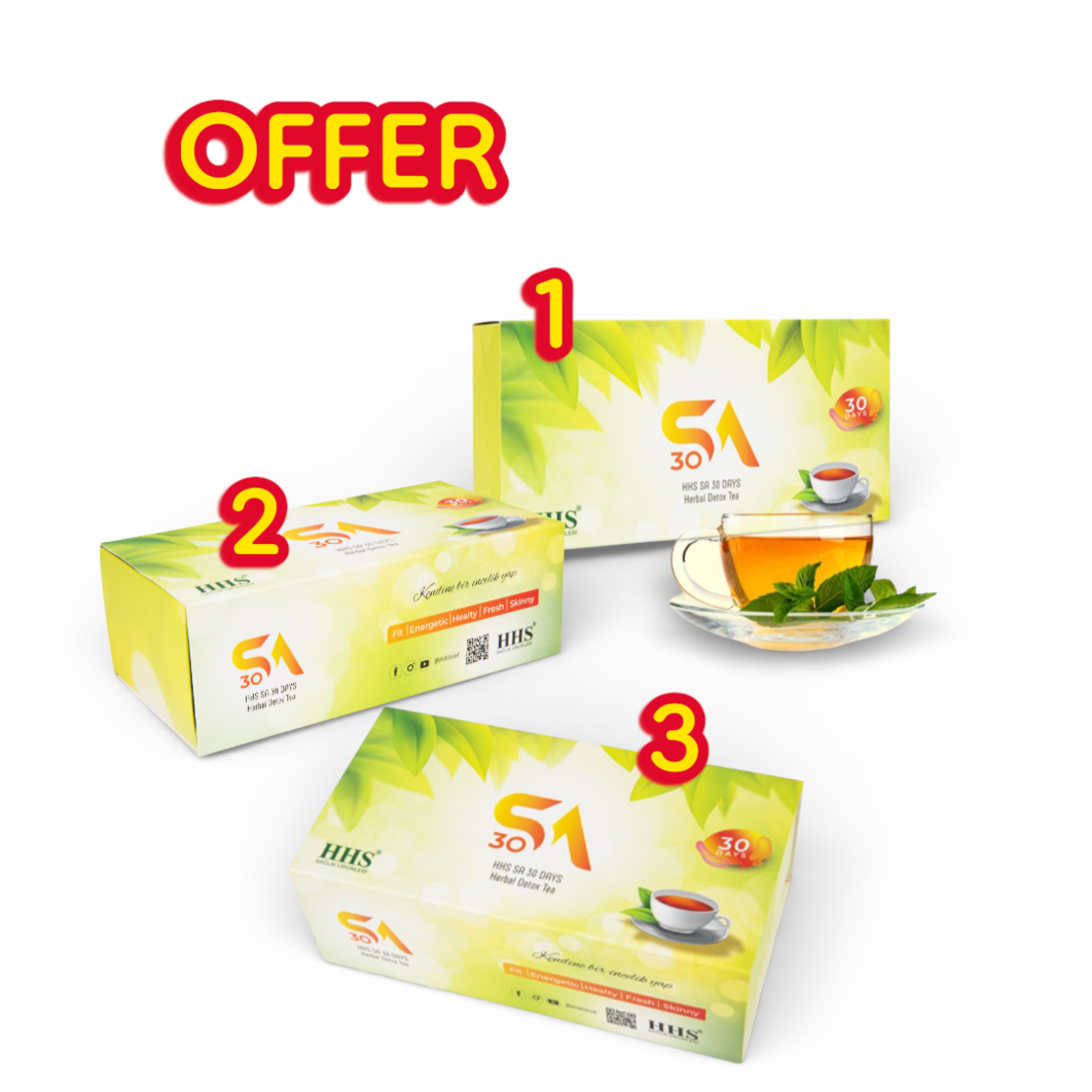 HHS „СА 30 Дейс Хербал Детокс“ – 30 сашета с подсладител