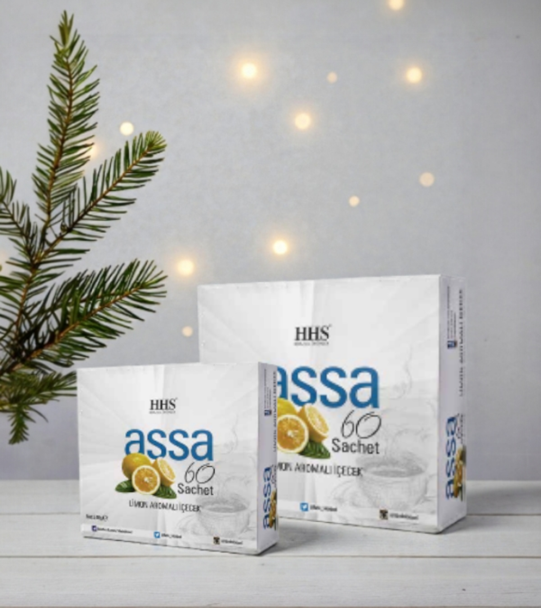 2 X HHS ASSA60 Herbal tea for weight loss 60 soluble sachets