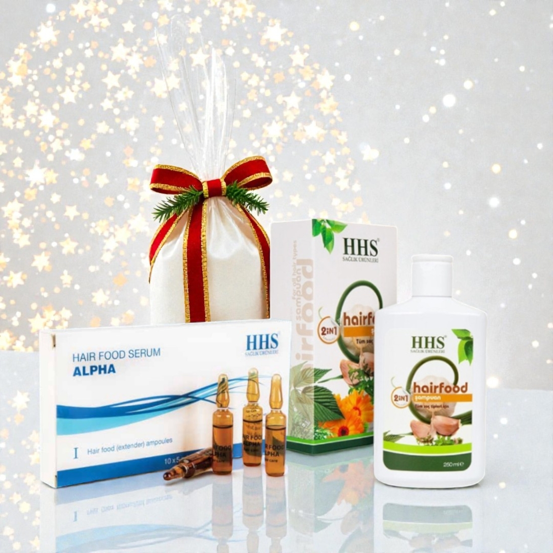 Празничен комплект HHS – Шампоан + Алфа серум