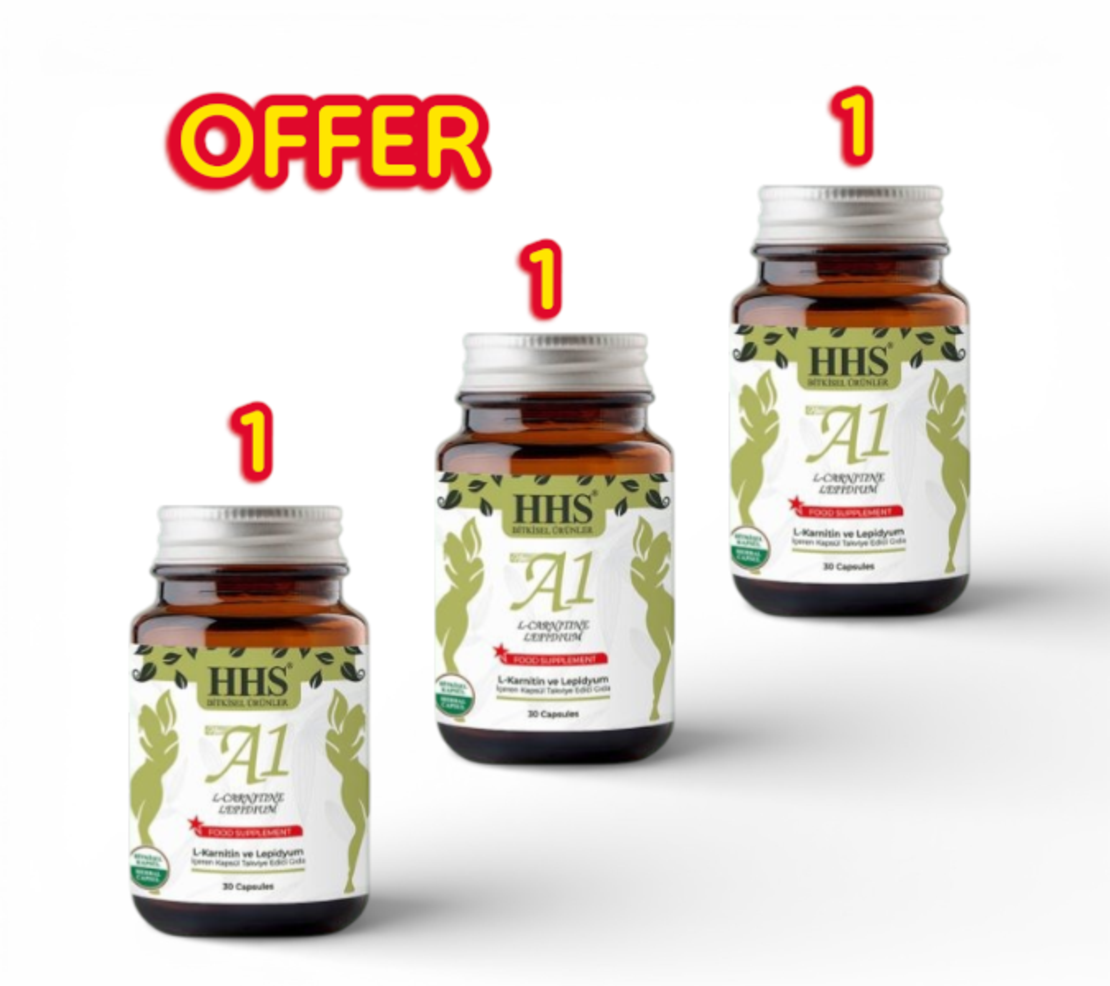 3 х HHS A1 Билкови капсули за отслабване