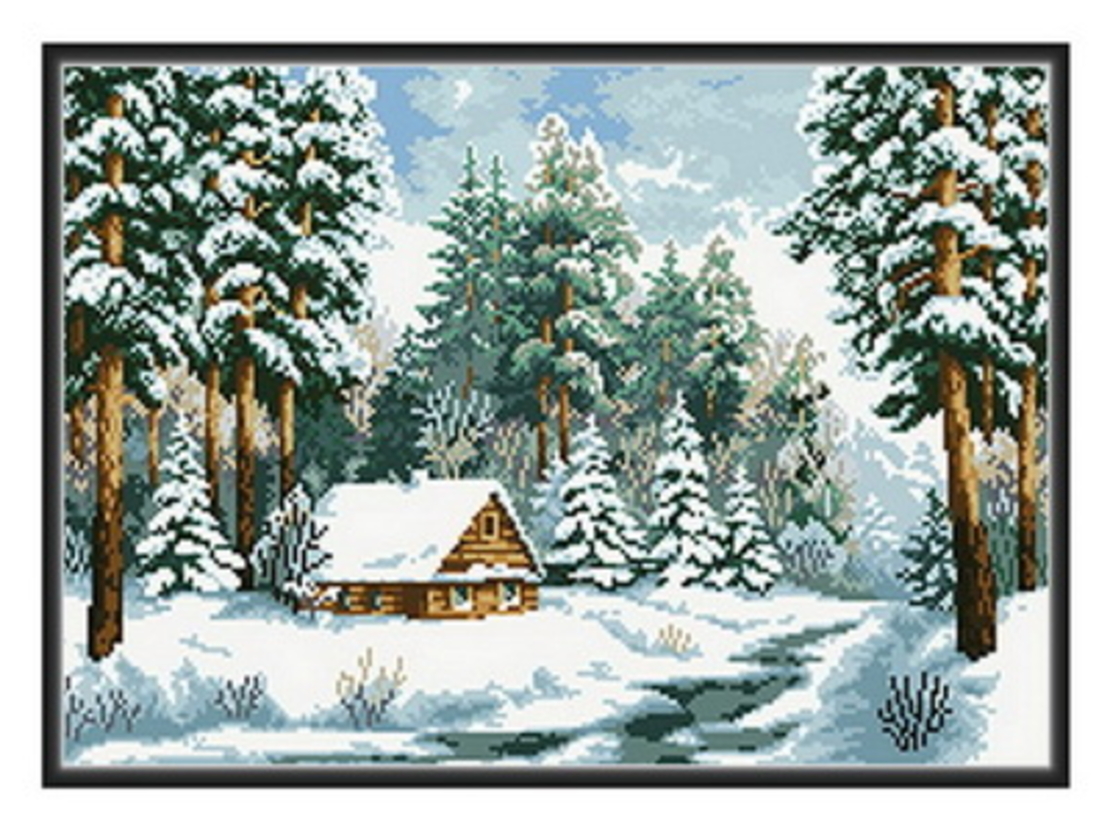 Заснежена хижа 1:4