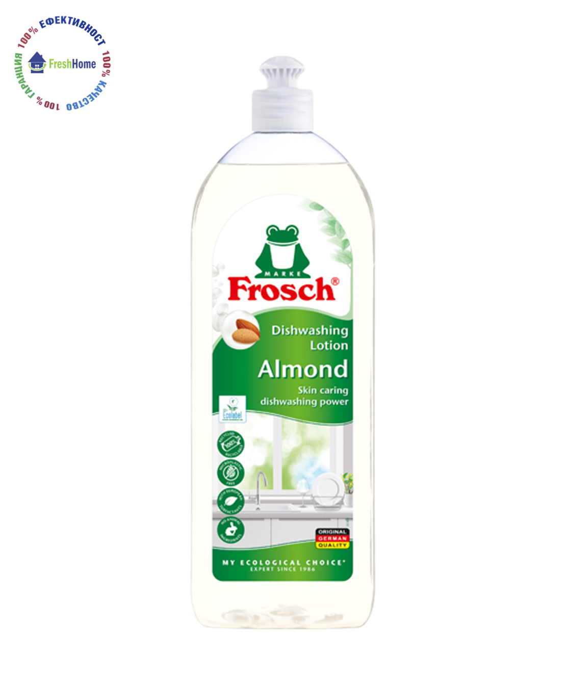 Frosch Alomond Dishwashing lotion препарат за домакински съдове 750 мл.