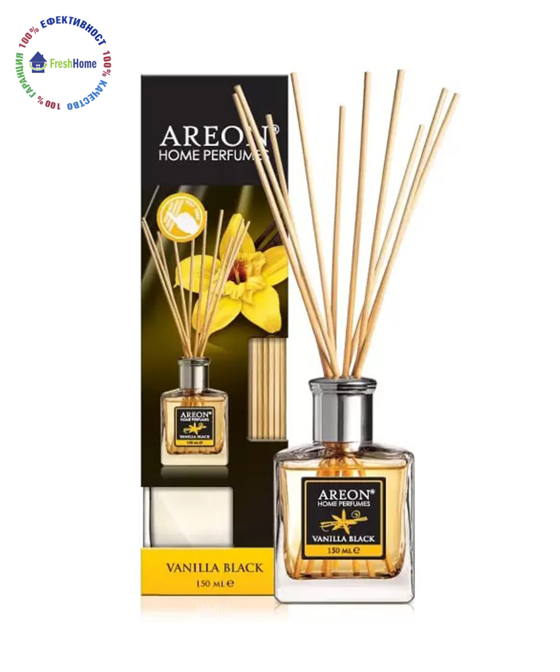 AREON HOME PERFUMES VANILLA BLACK 150 ml. парфюм за дома/ офиса