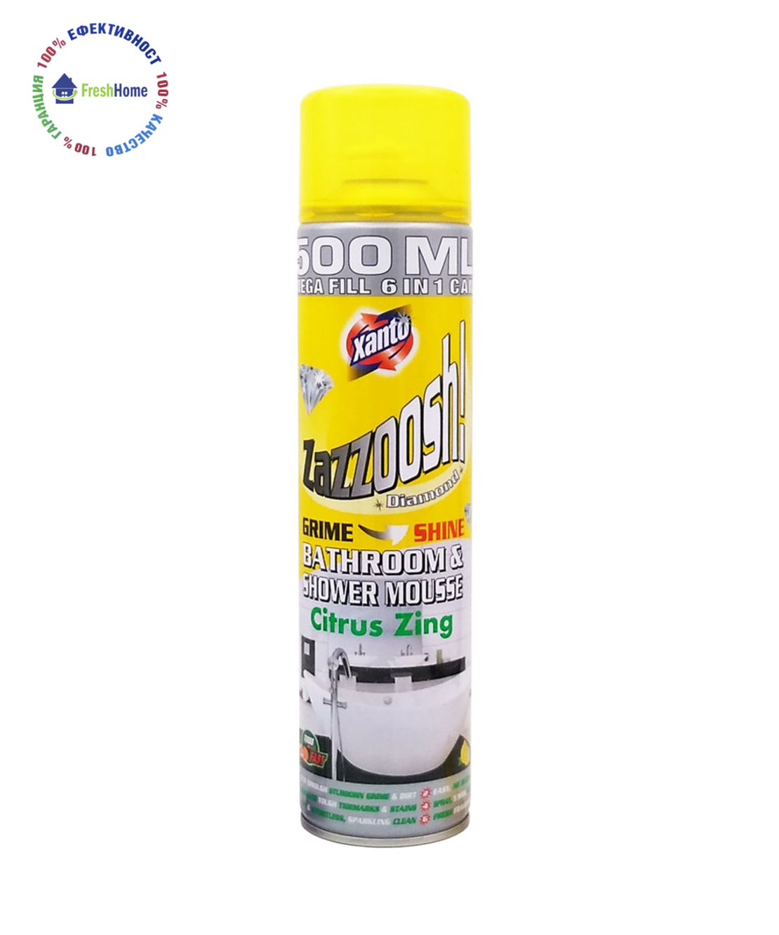Xanto Zazzoosh! Bathroom & Shower mousse Cirus Zing 500 ml. аерозол за баня
