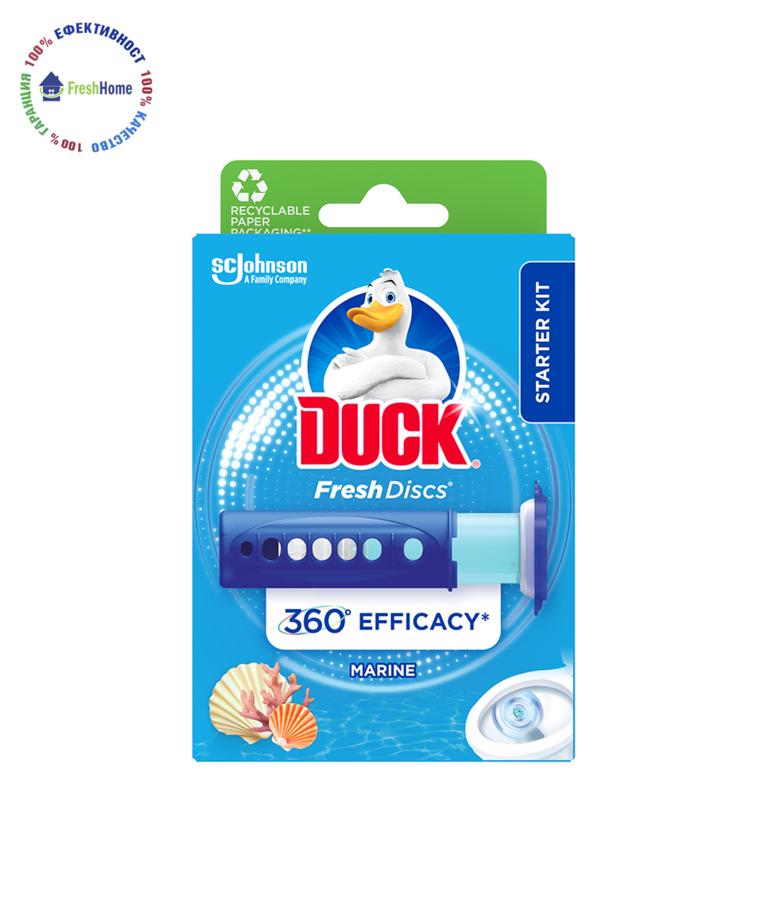 Duck Fresh  Discs MARINE starter kit 36 ml. свежи дискове  с устройство