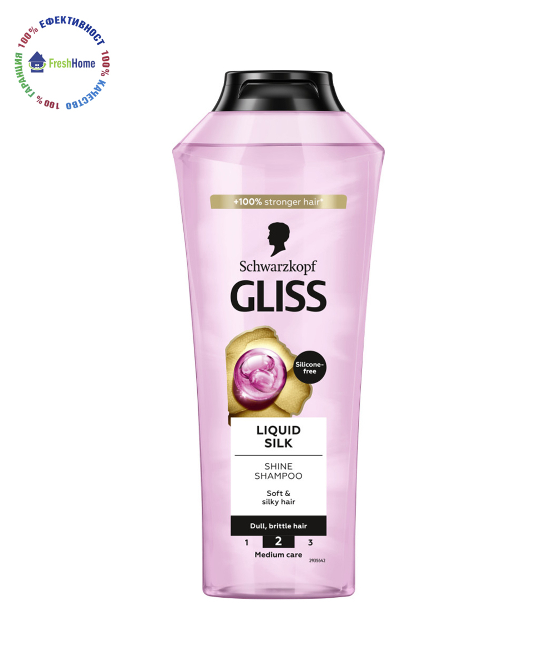 GLISS Schwarzkopf LIQUID SILK Шампоан 400 мл.