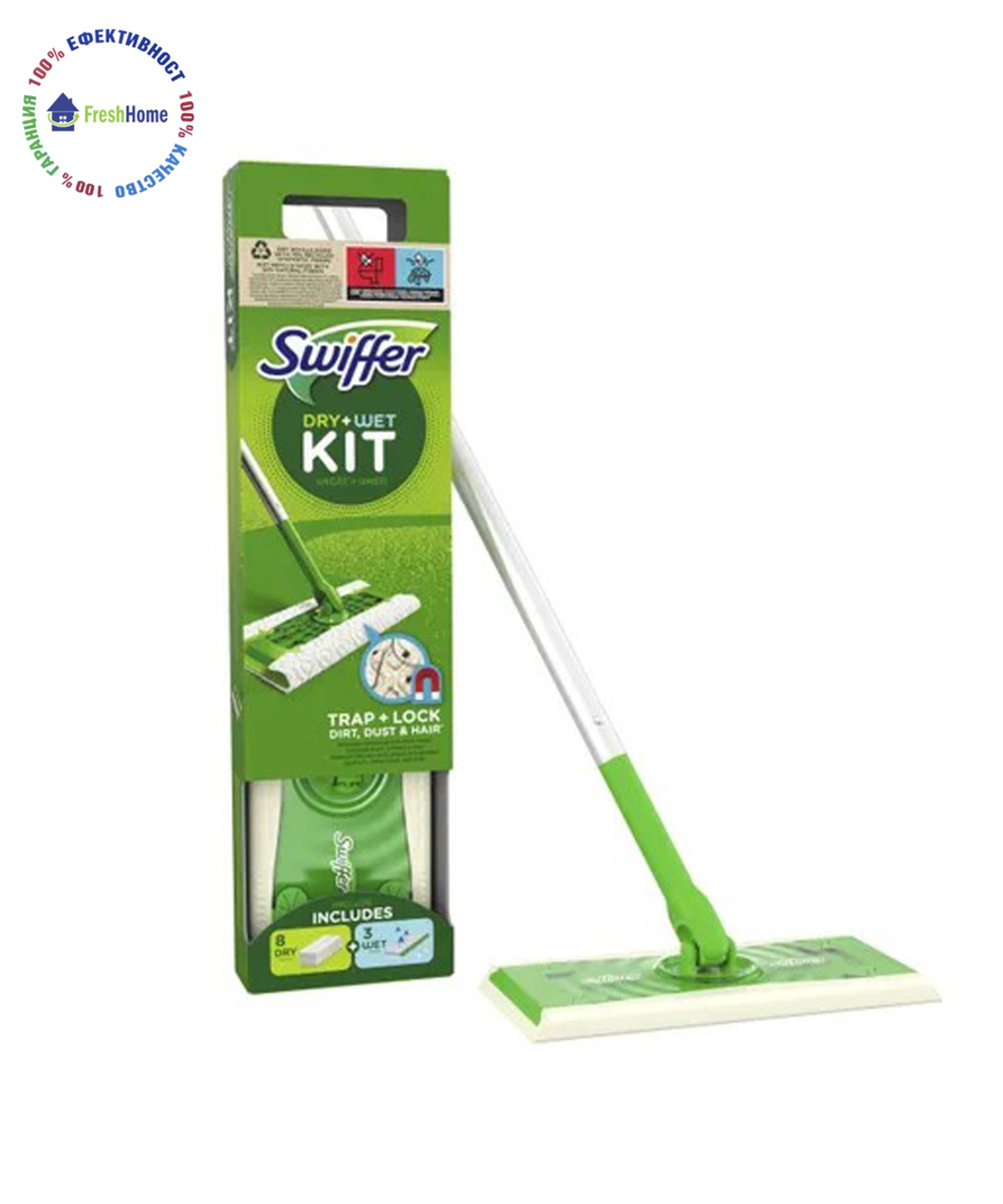 SWIFFER Dry+Wet KIT моп комплект за почисване