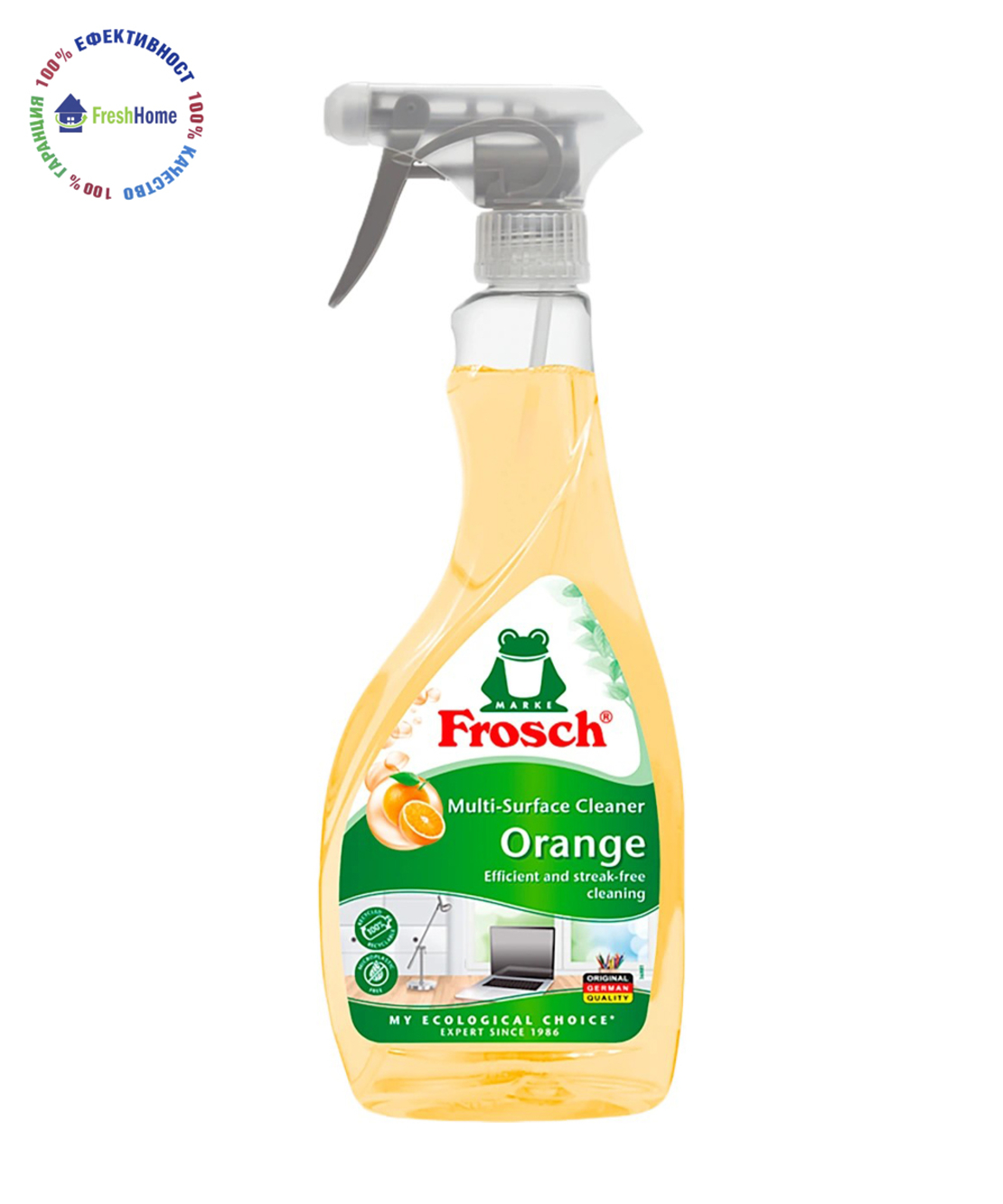 Frosch ORANGE Multi-Surface Cleaner spray универсален почистващ препарат, 500 мл.