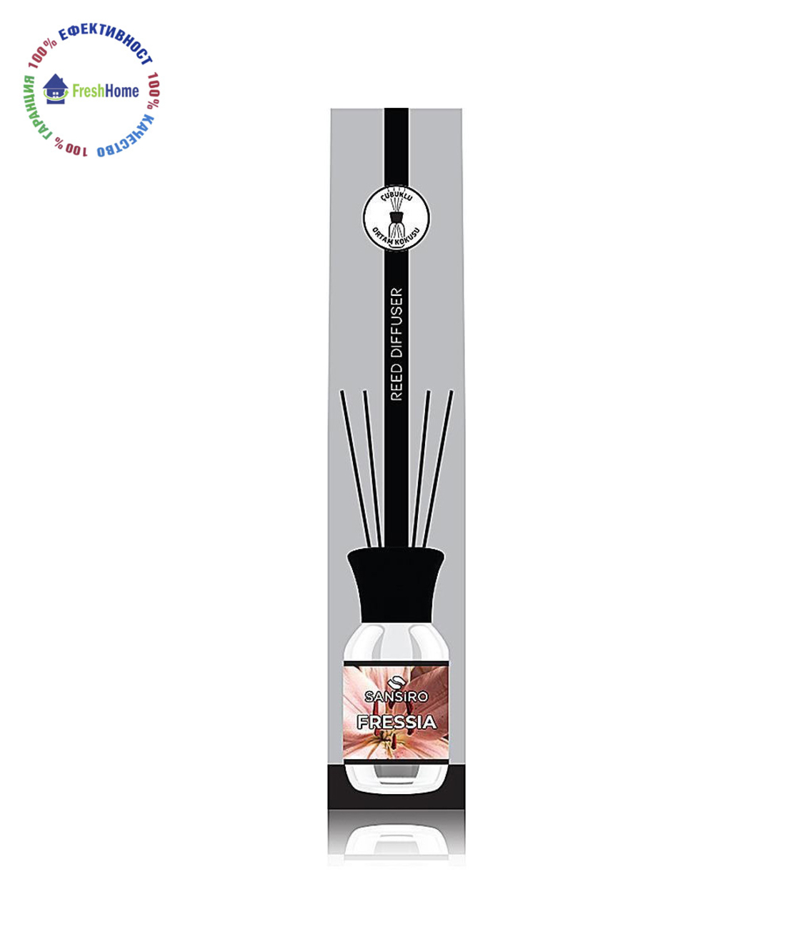 SANSIRO FREESIA 100 ml. Ароматизатор за въздух с бамбукови пръчки